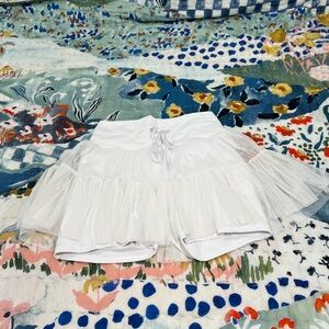 Pirouette Skort - Cool White